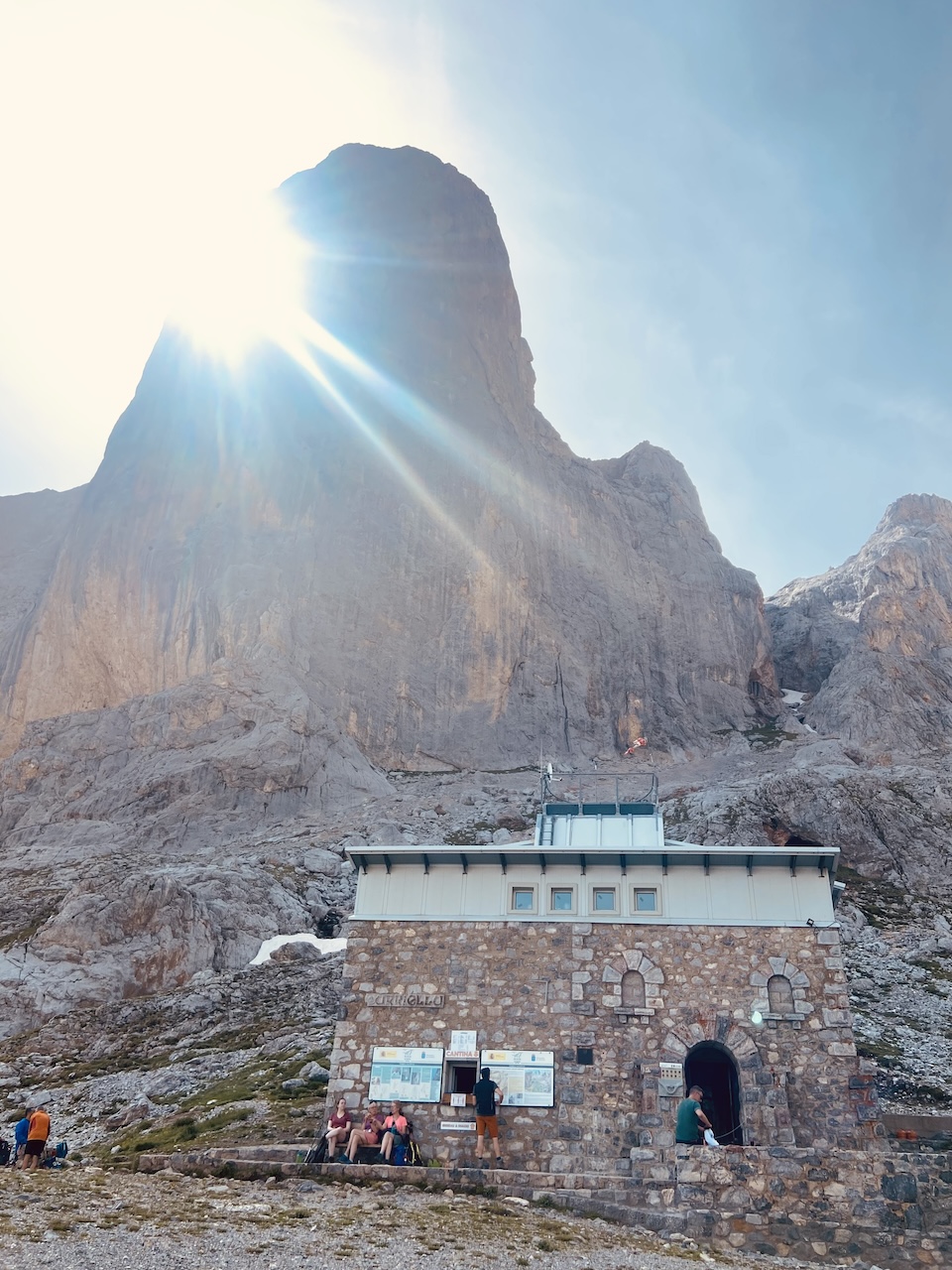 sunrising from back of picos Urriellu, Picos de Europa